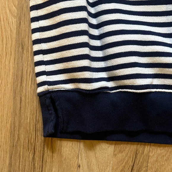 Aerie Women's Navy and White Striped Crewneck Sweater - Picture 4 of 5